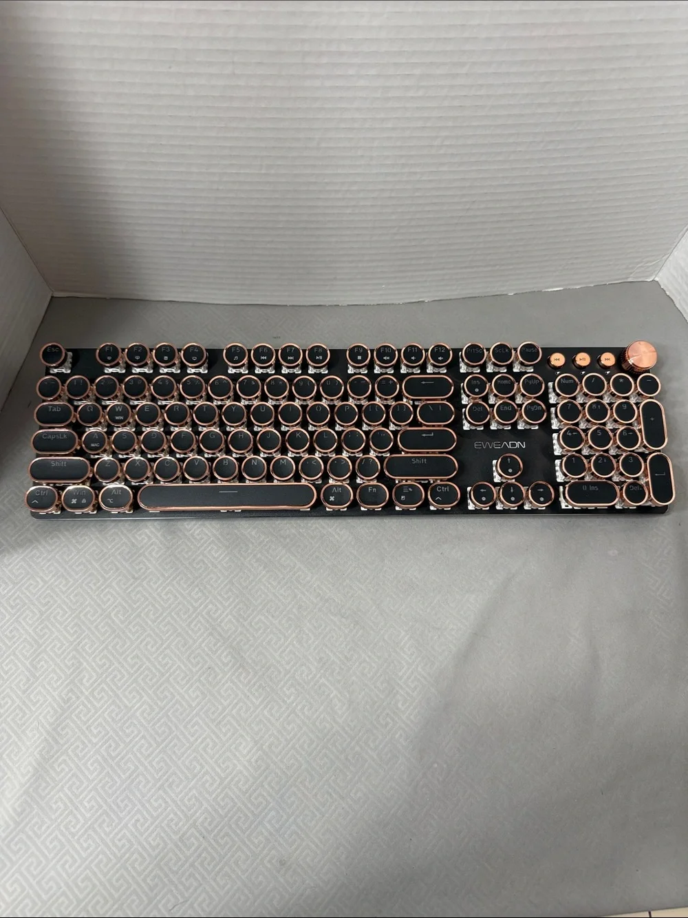 Eweadn V20 Steampunk Wired Retro Typewriter Mechanical Style Keyboard Open Box